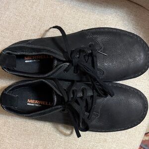 Merrell Black Leather Oxfords